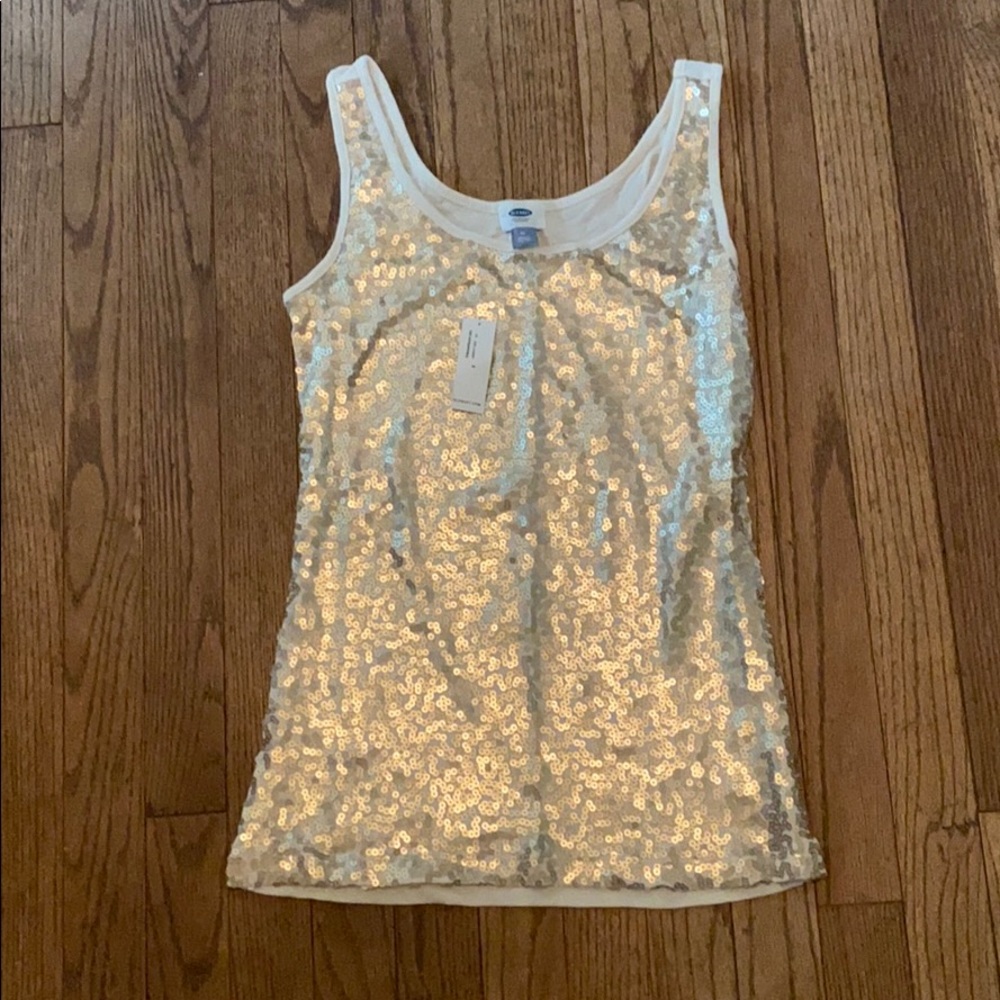 Sequin tank top